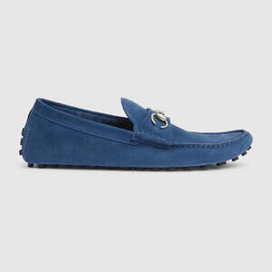 Gucci Horsebit Suede Drivers
